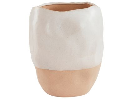 Béžová keramická váza ALMOND 27 cm