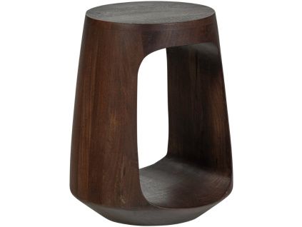 Ořechový odkládací stolek Bayo 33 cm