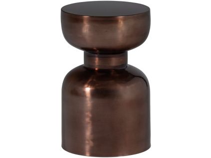Bronzový kovový odkládací stolek Frits 30 cm