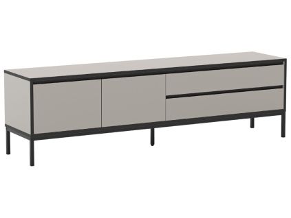 Krémový lakovaný TV stolek Lorenza 180 x 40 cm