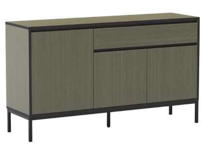 Zelená lakovaná komoda Lorenza 140 x 40 cm