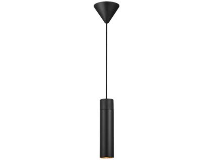 Černé kovové závěsné světlo Tilo 6 cm