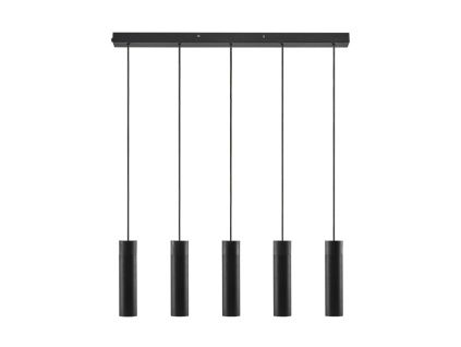 Černé kovové závěsné světlo Tilo 80 cm