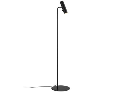 Černá kovová stojací lampa Mib 141 cm