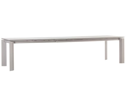 Šedý keramický zahradní rozkládací stůl Otavio 220/340 x 95 cm