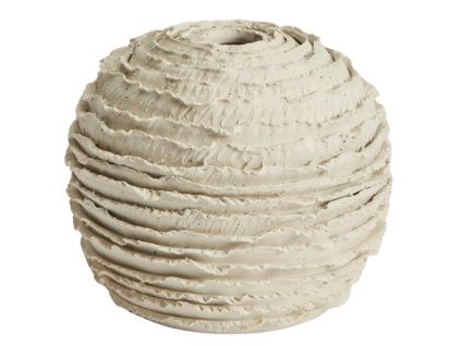 Béžová keramická váza Kave Home Evania 21 cm