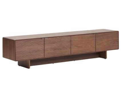 Ořechový TV stolek Norlen 200 x 40 cm