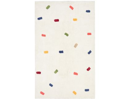 Bílý bavlněný koberec kave home Epifania 90 x 150 cm