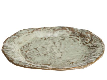 Šedý keramický dezertní talíř kave home Alenia 21,5 cm