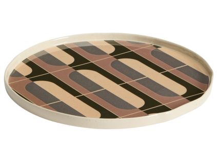 Barevný keramický talíř Kave Home Julnet 27 cm