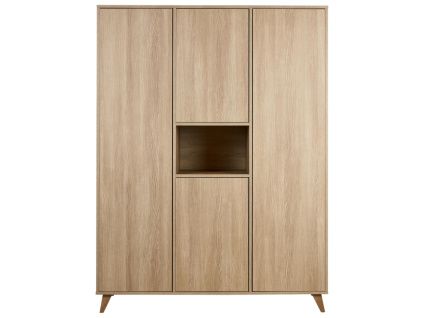 Skříň Quax Loft 190 x 143 cm s dřevěným dekorem
