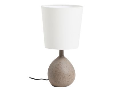 Šedo-bílá stolní lampa Kave Home Viona 36 cm