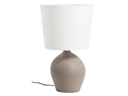 Šedo-bílá stolní lampa Kave Home Viona 50 cm