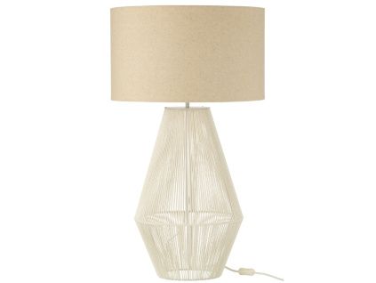 Bílá stolní lampa Striing 78 cm