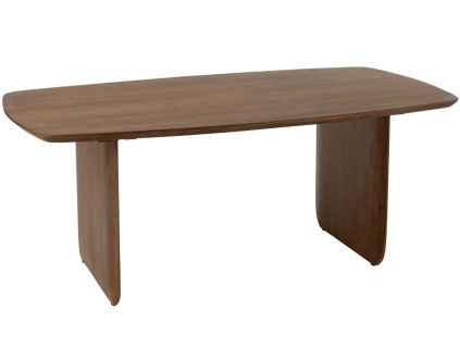 Hnědý dřevěný jídelní stůl Acacia 190 x 100 cm