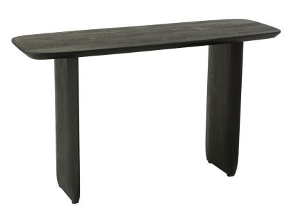 Černý dřevěný toaletní stolek Acacia 130 x 76,2 cm