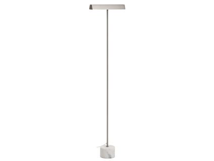 Stříbrná kovová stojací lampa Kave Home Lynor 121 cm