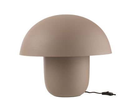 Tmavě béžová kovová stolní lampa Cordelius 44 cm