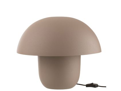Tmavě béžová kovová stolní lampa Cordelius 35 cm