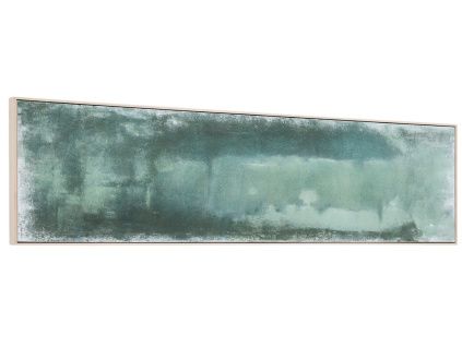 Zelený abstraktní obraz Kave Home Selnar 47 x 182 cm