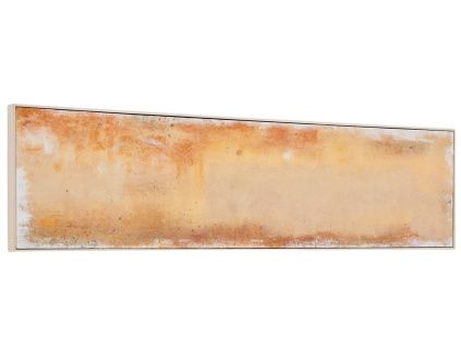 Žlutý abstraktní obraz Kave Home Selnar 47 x 182 cm