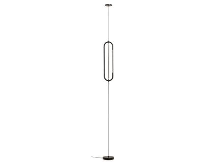 Černé kovové napínací LED světlo Kave Home Bow Ø 16 cm