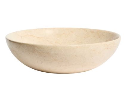 Béžové mramorové umyvadlo na desku Darnen 40 cm