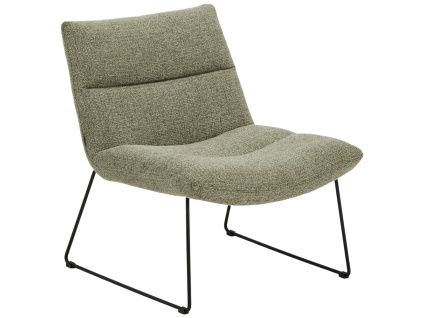 Zelené čalouněné křeslo Kave Home Asen