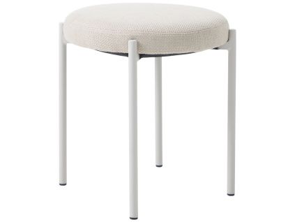 Krémově bílá čalouněná stolička Unique Furniture Pelican 48 cm