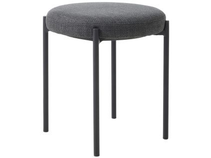 Tmavě šedá čalouněná stolička Unique Furniture Pelican 48 cm