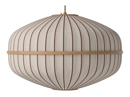 Dubové závěsné světlo Lucén Ellipse 60 cm