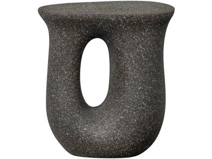 Černý odkládací stolek Moson 46 cm