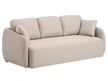 Béžová rozkládací pohovka Kave Home Laira 218 cm