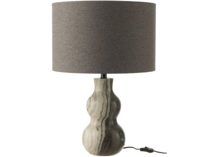 Šedá mramorová stolní lampa Figure 40 cm