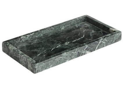 Zelený mramorový tác Kave Home Serela 35 x 18 cm