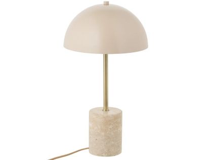 Bílá mramorová stolní lampa Sheffield 45 cm
