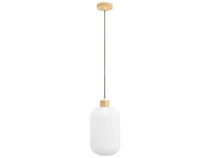 Bílé závěsné světlo Argallo 20 cm