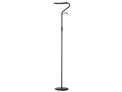Černá kovová stojací LED lampa Halo Design Slim Uplight 170 cm
