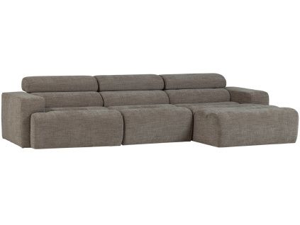 Šedá rohová pohovka Novi 300 cm, pravá