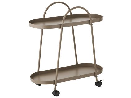 Hnědý servírovací vozík Empoli 60 x 27,5 cm