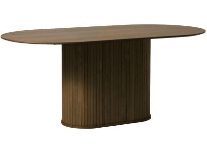 Tmavý dubový jídelní stůl Unique Furniture Nola 180 x 95 cm