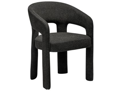 Černá bouclé jídelní židle DAN-FORM Splendor