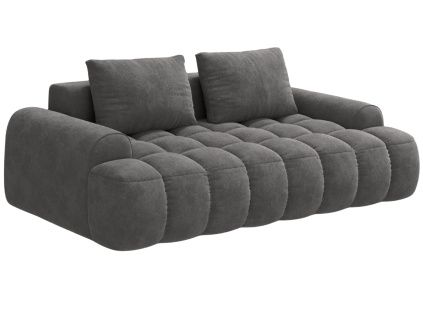 Šedá sametová trojmístná pohovka Cosmopolitan Design Linz 200 cm
