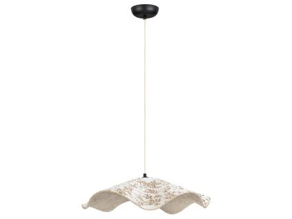 Bílé závěsné světlo Nova Luce Wabi 62 cm
