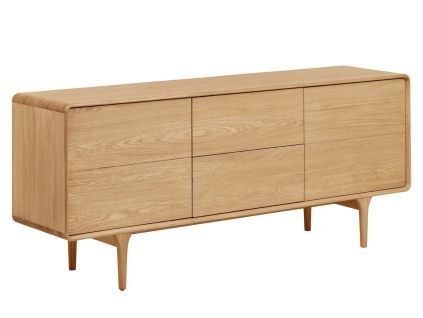 Dubová komoda Drew 180 x 45 cm