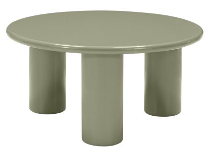 Zelený konferenční stolek Lecrel 80 cm
