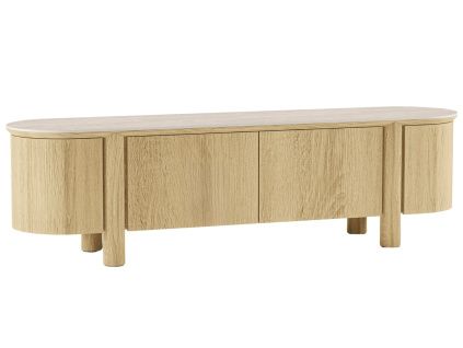 Dubový TV stolek Cecile 200 x 48 cm