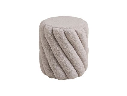 Šedý taburet Sansa 38 cm