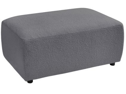 Tmavě šedá bouclé podnožka Envy 100 x 70 cm