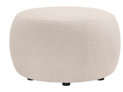 Béžová bouclé podnožka Envy 69 cm